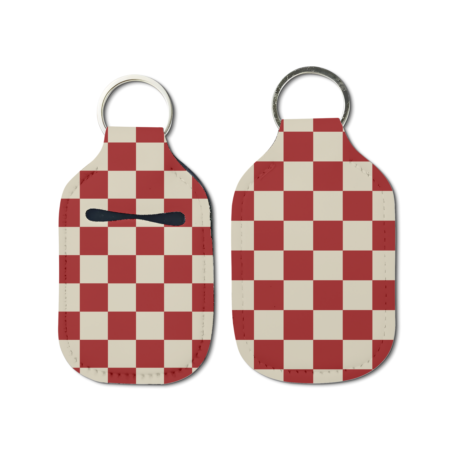 Black Sorority Checkered Hand Sanitizer Keychain