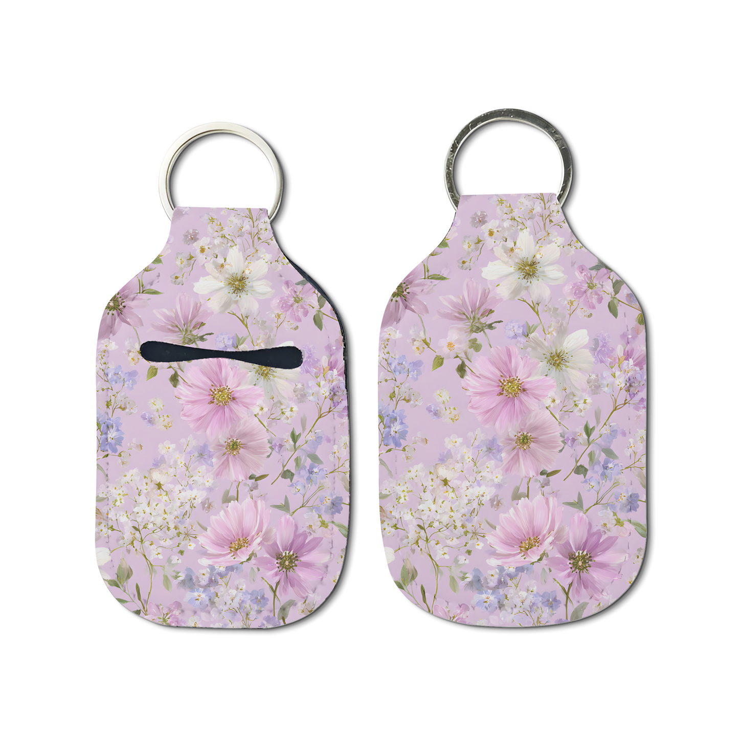 Lilac Whisper Hand Sanitizer Keychain