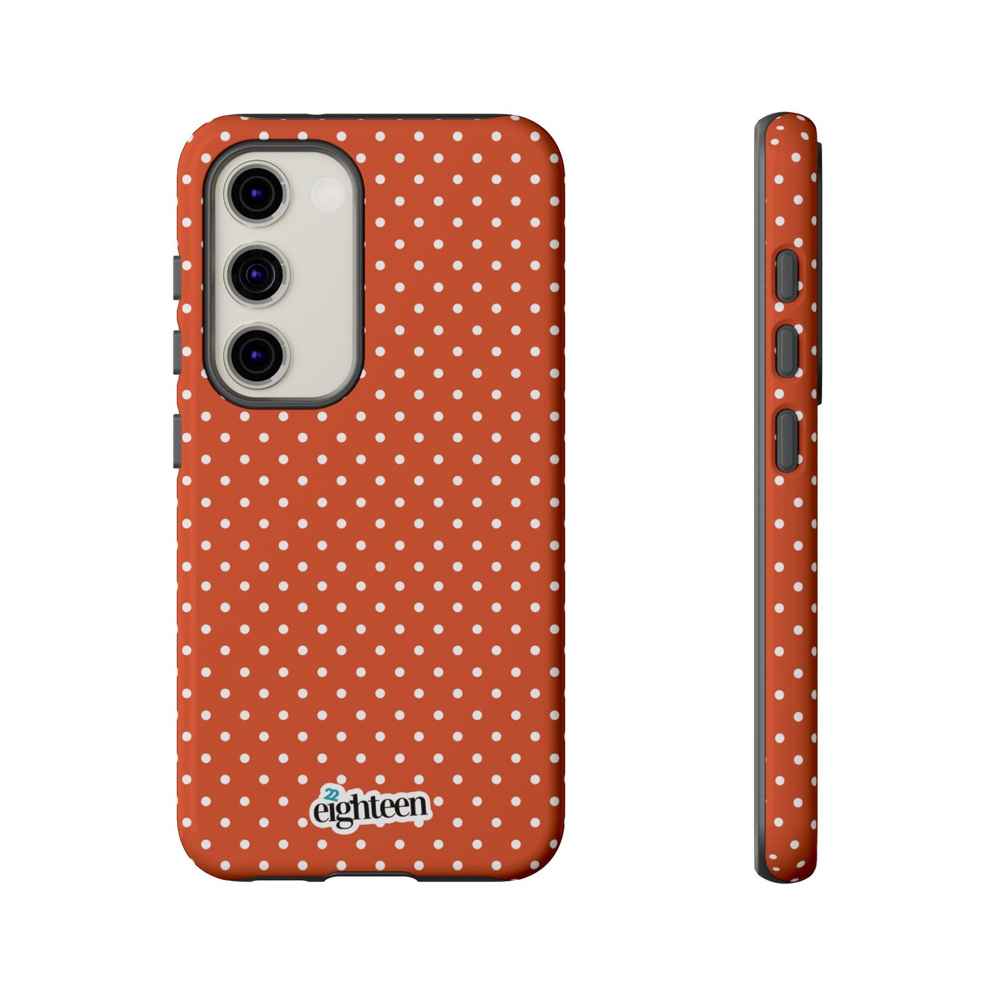 Harvest Orange Dotty Tough Phone Case