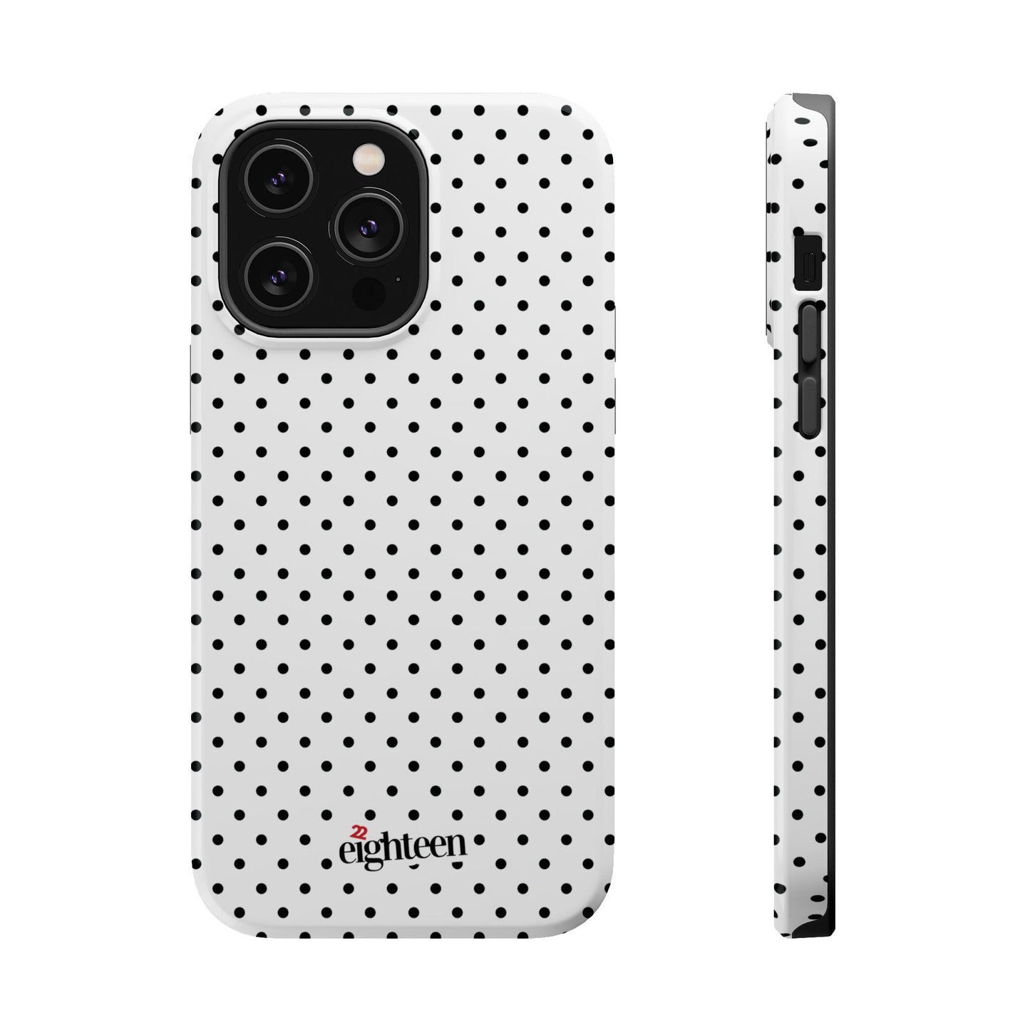 White Dotty MagSafe Tough Case