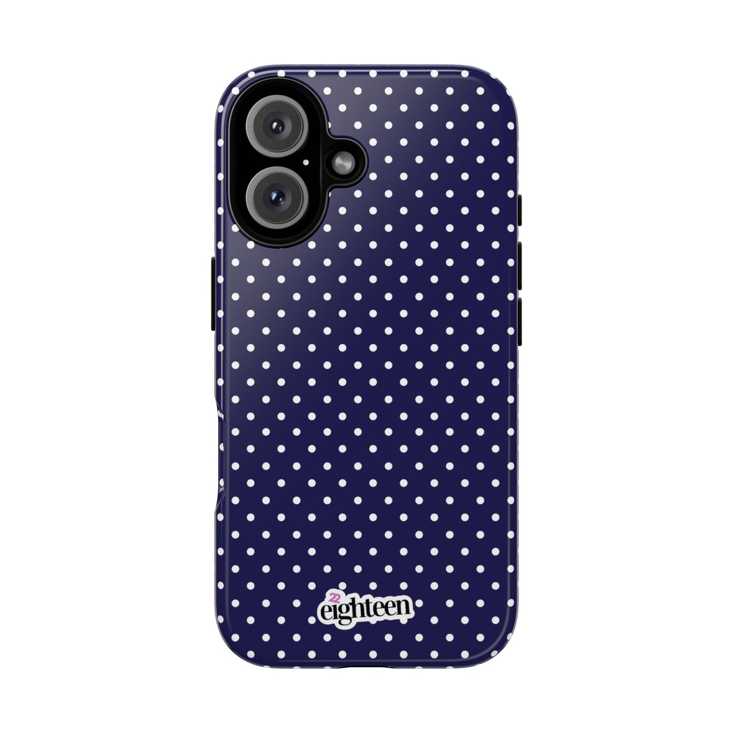 Deep Blue Dotty Tough Phone Case