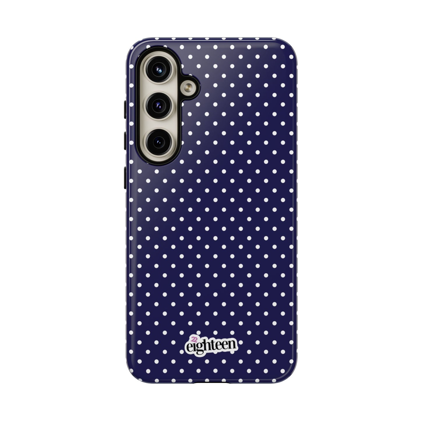 Deep Blue Dotty Tough Phone Case