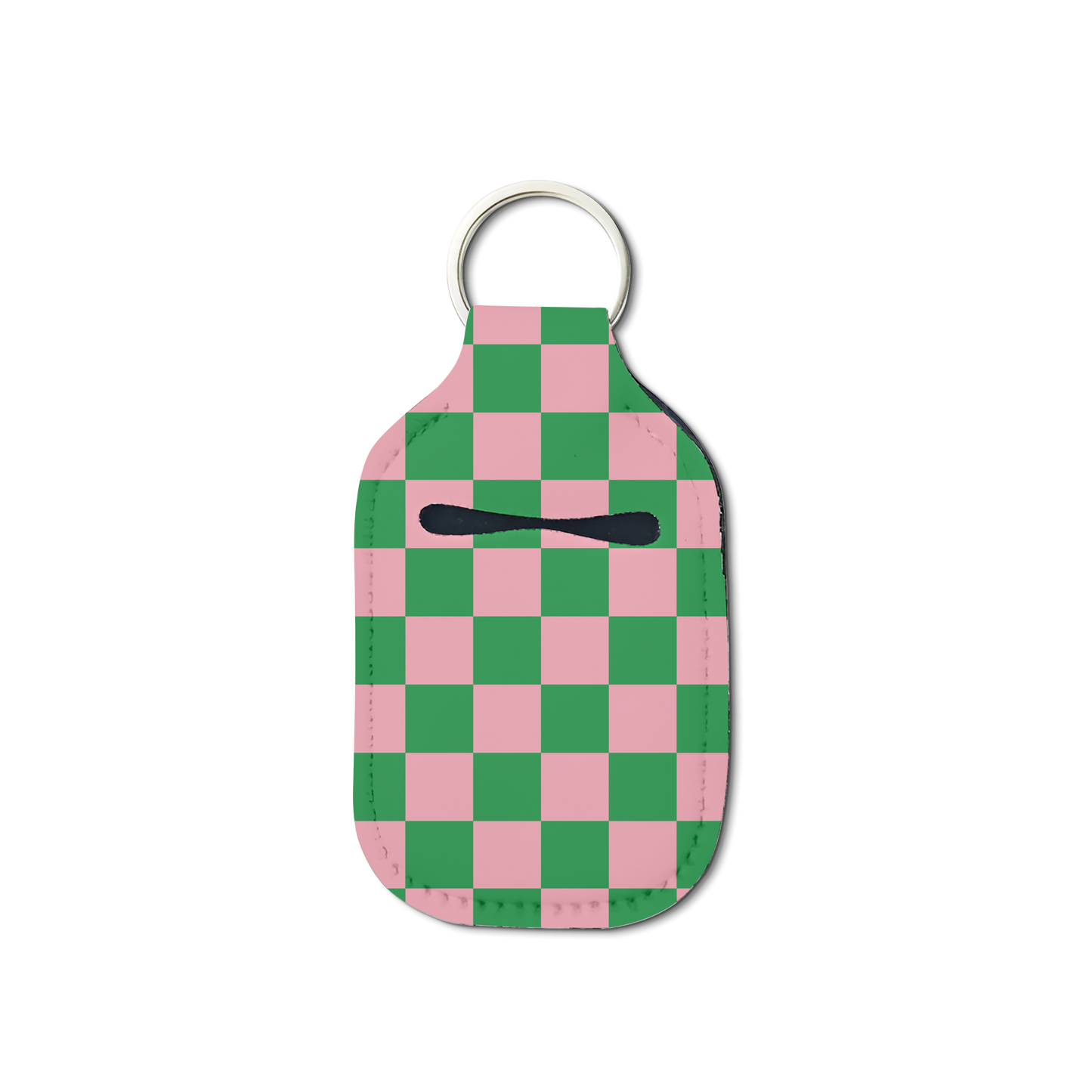 Black Sorority Checkered Hand Sanitizer Keychain