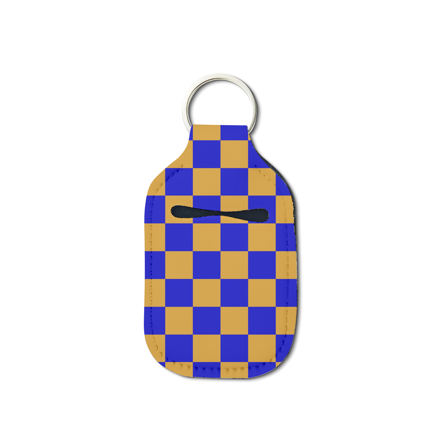 Black Sorority Checkered Hand Sanitizer Keychain