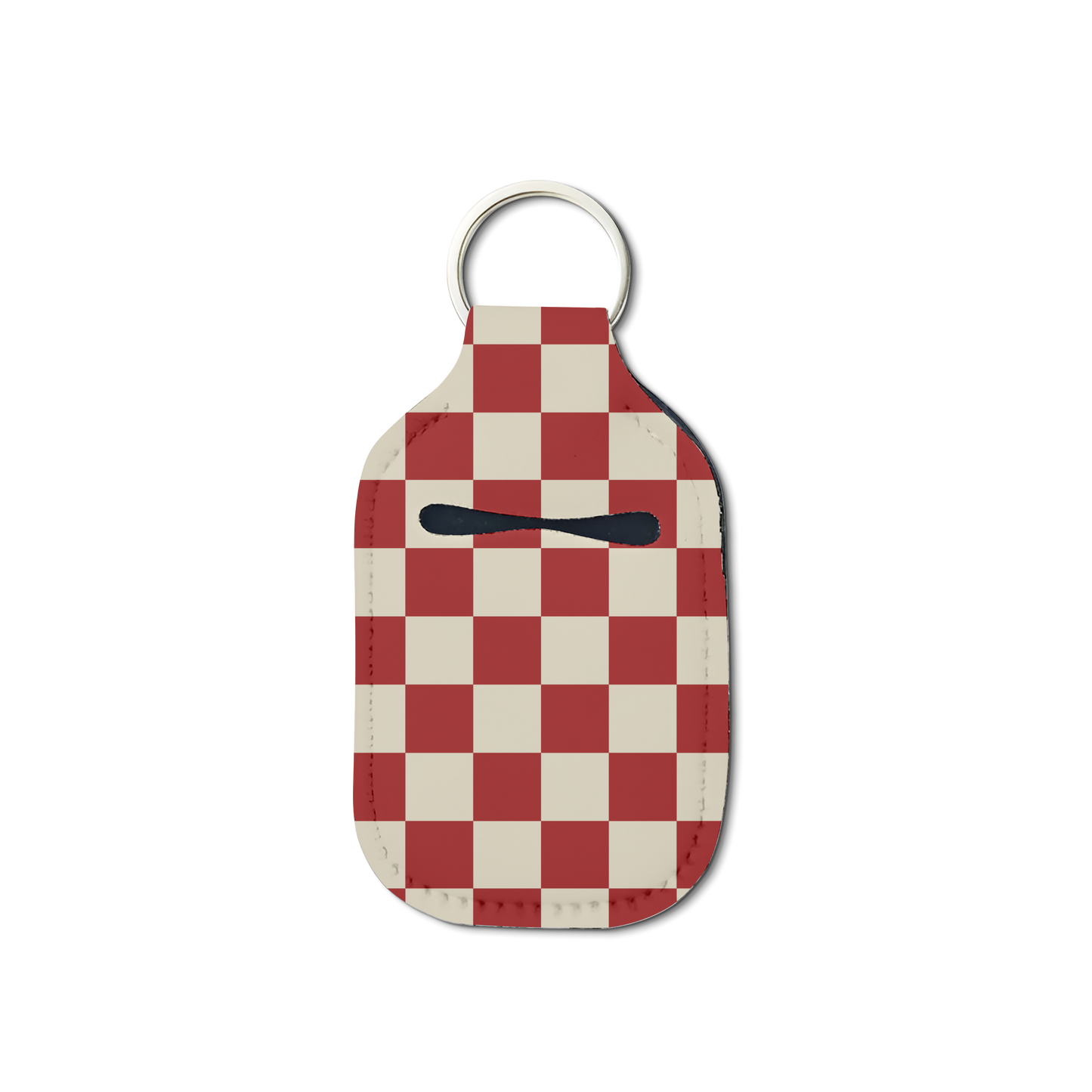Black Sorority Checkered Hand Sanitizer Keychain