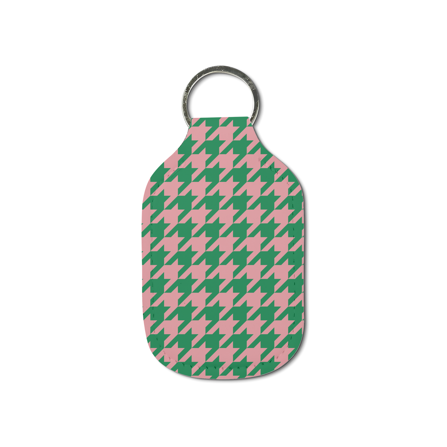 Black Sorority Houndstooth Hand Sanitizer Keychain