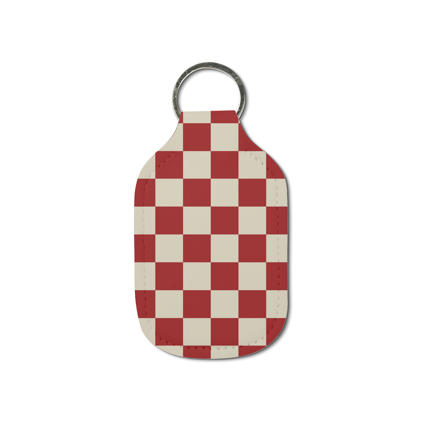 Black Sorority Checkered Hand Sanitizer Keychain
