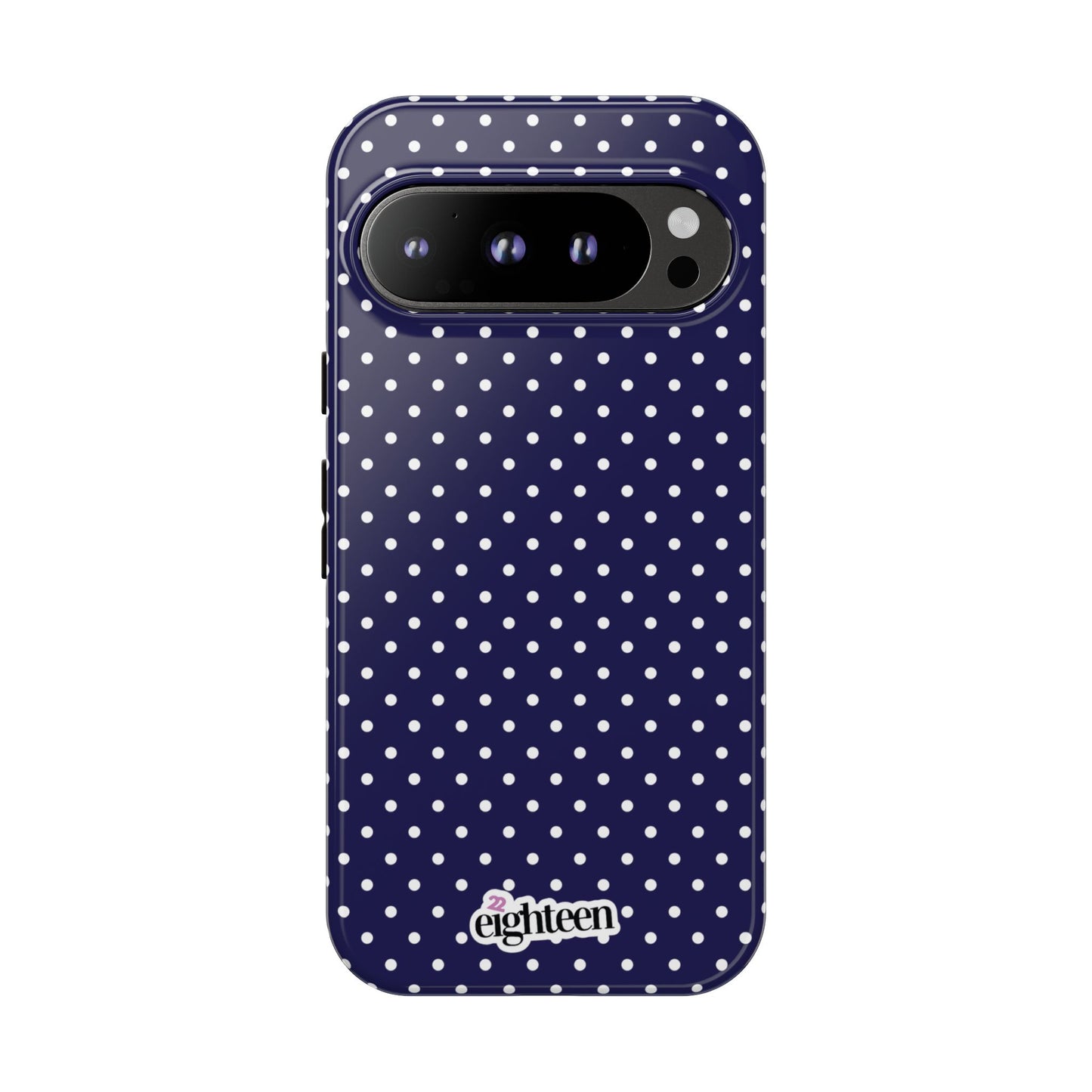 Deep Blue Dotty Tough Phone Case