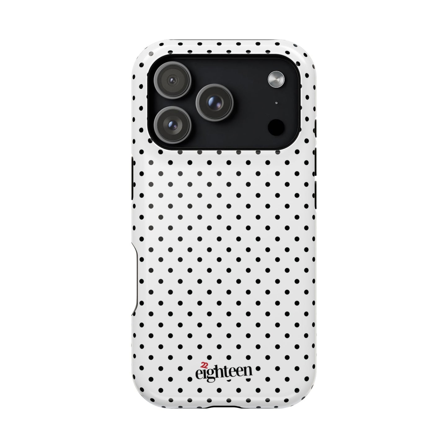 White Dotty MagSafe Tough Case