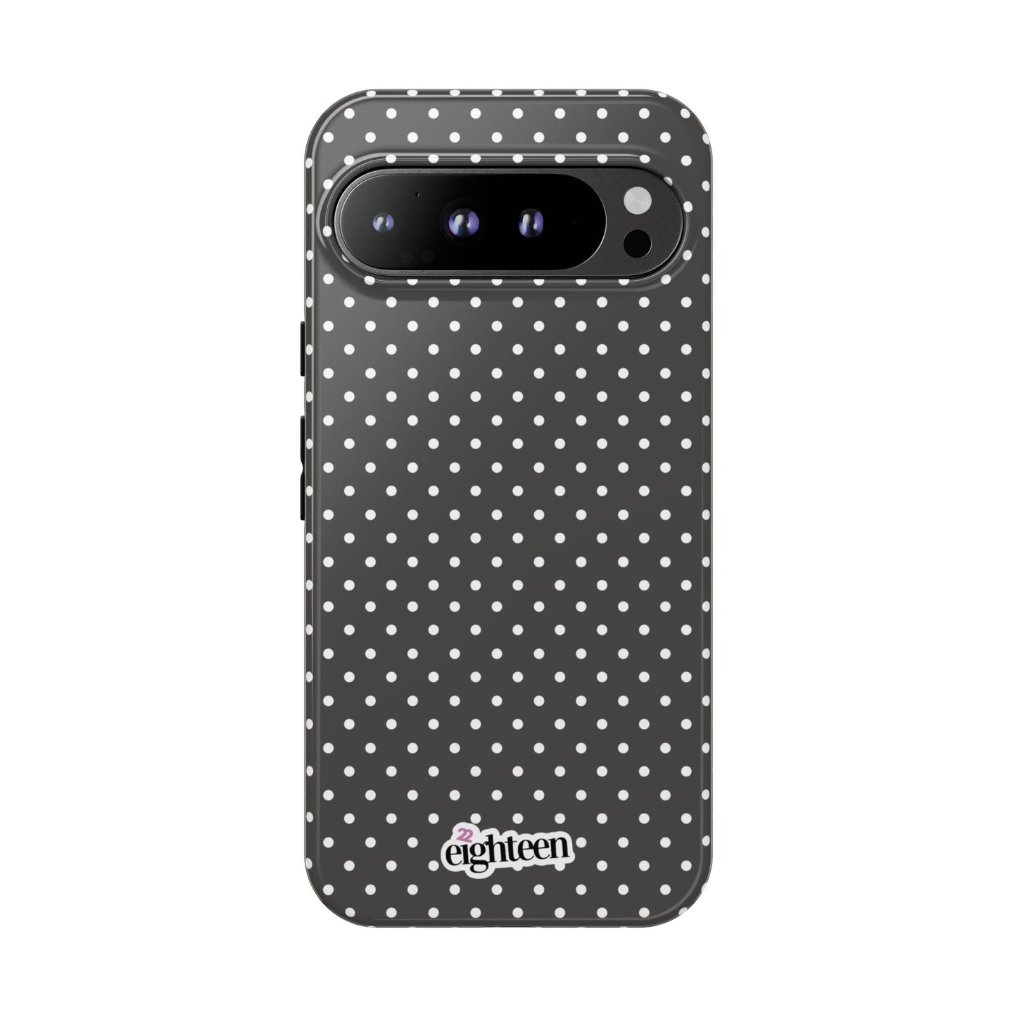 Charcoal Dotty Tough Phone Case