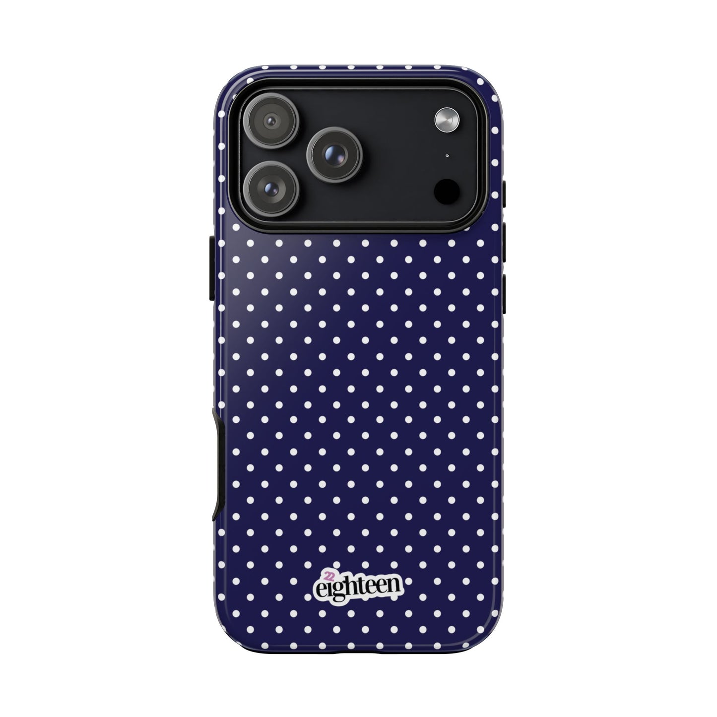 Deep Blue Dotty Tough Phone Case