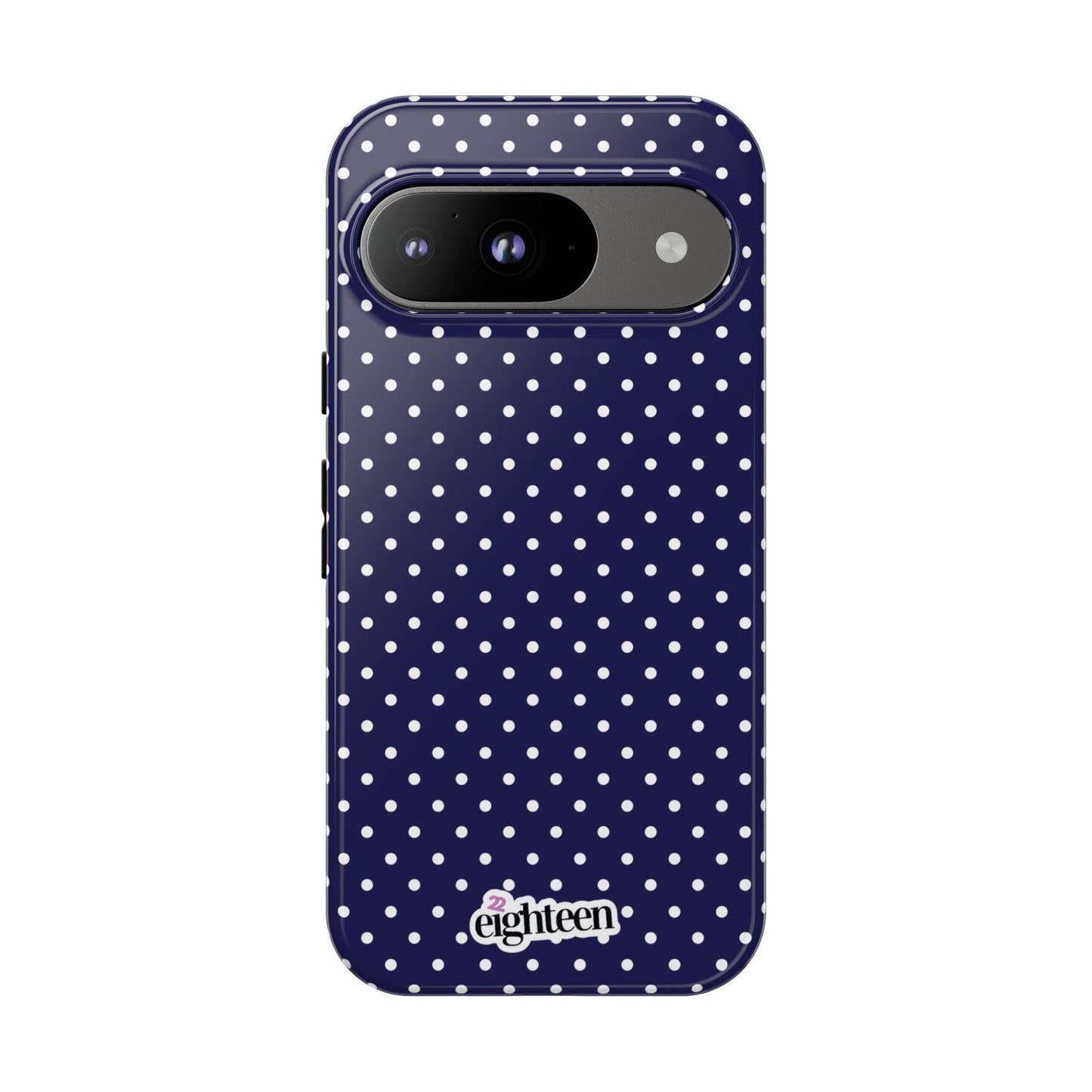 Deep Blue Dotty Tough Phone Case