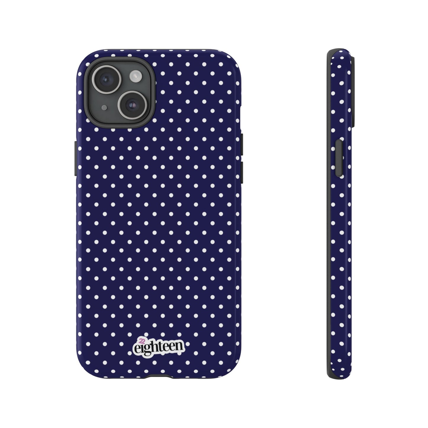 Deep Blue Dotty Tough Phone Case