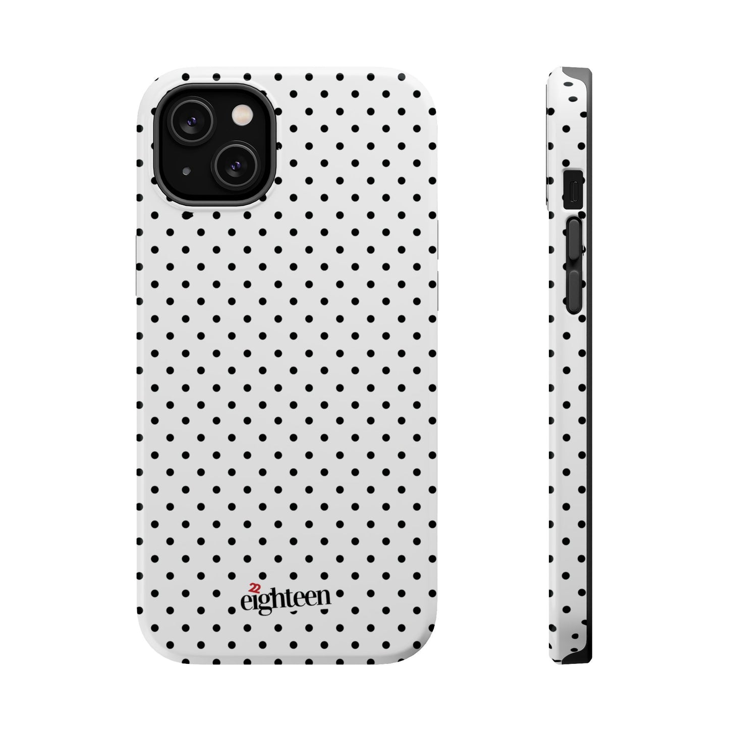 White Dotty MagSafe Tough Case