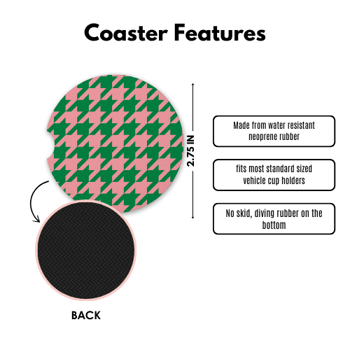Houndstooth Cute Coasters