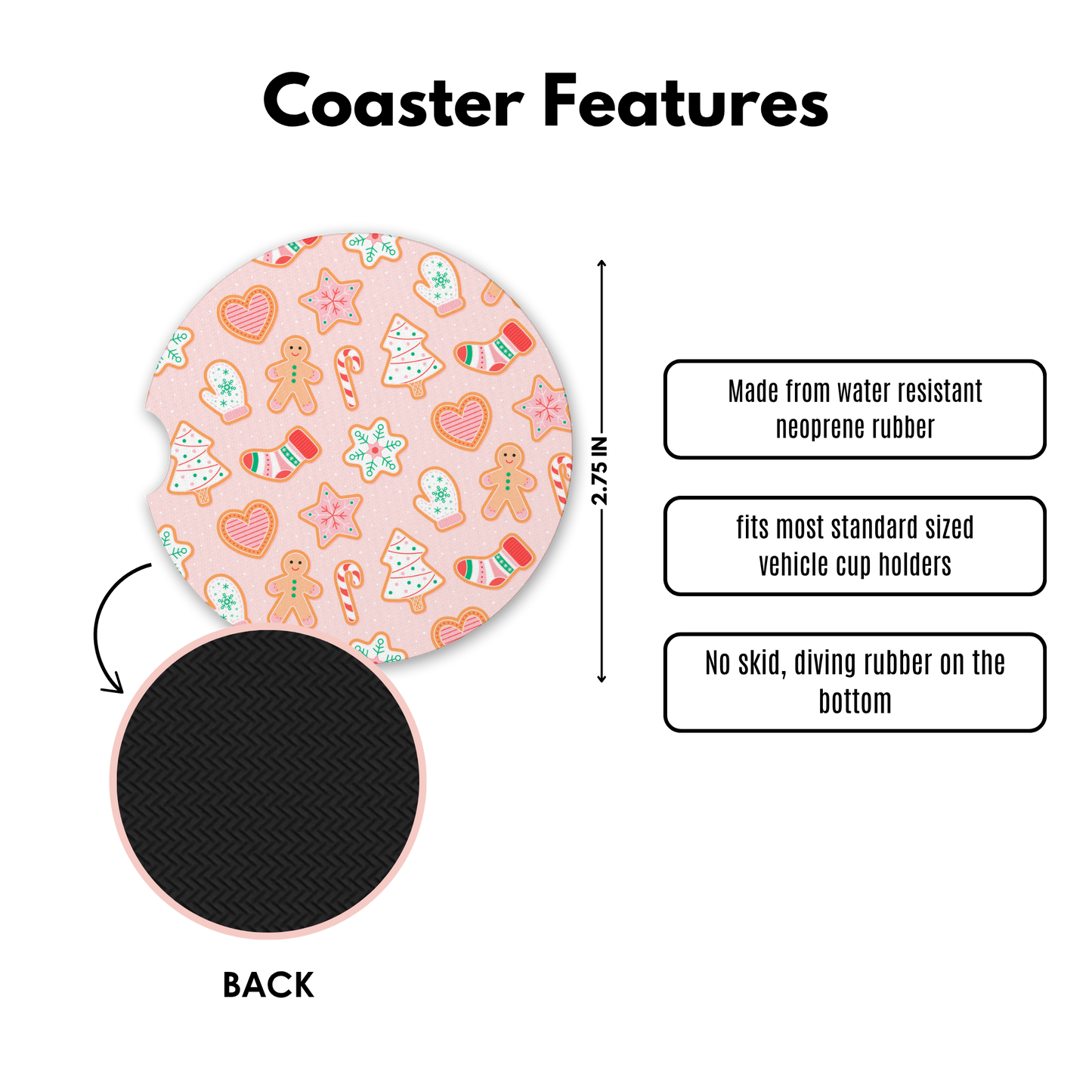 Ginger Bread Bae Cute Coasters