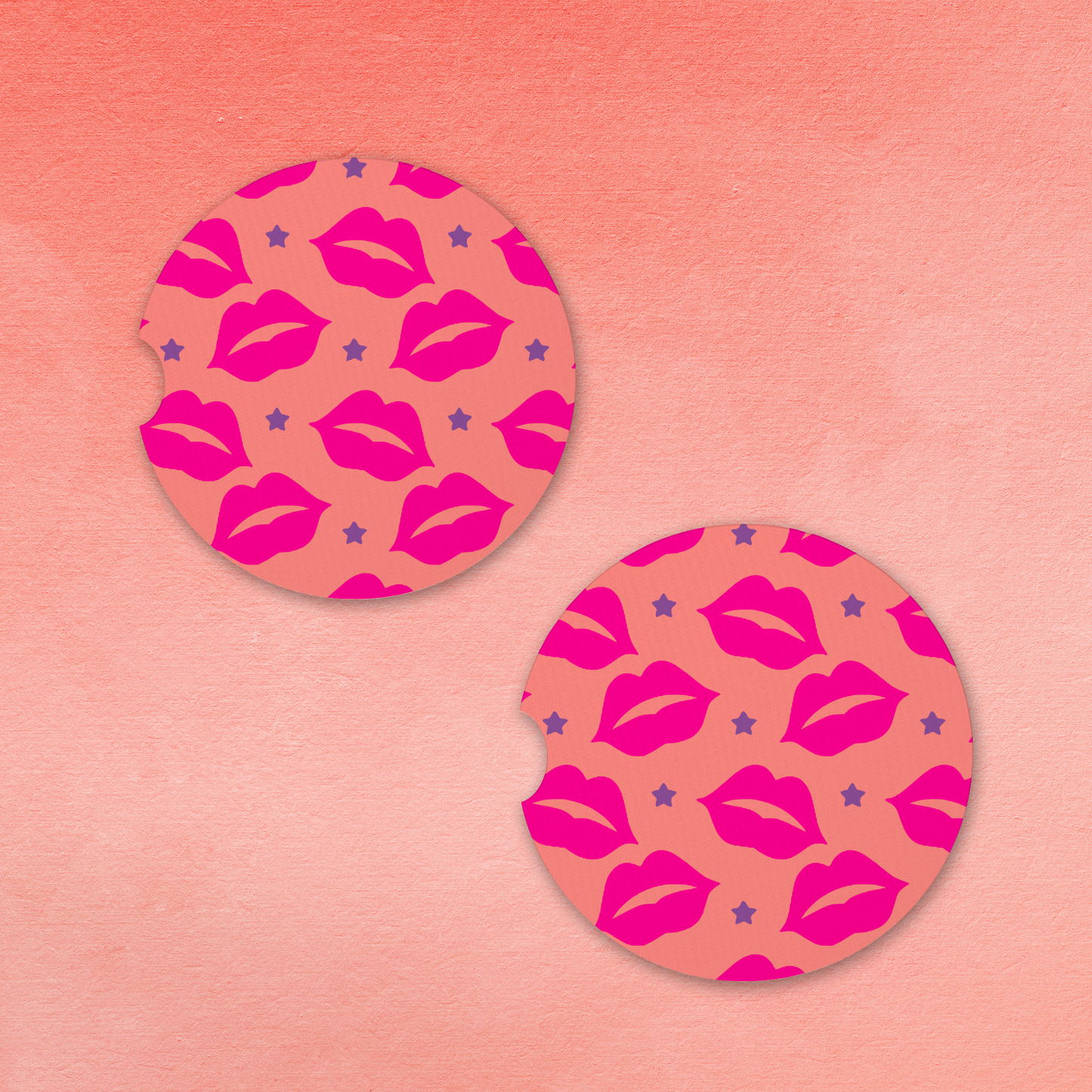 Fiery Kiss Cute Coasters