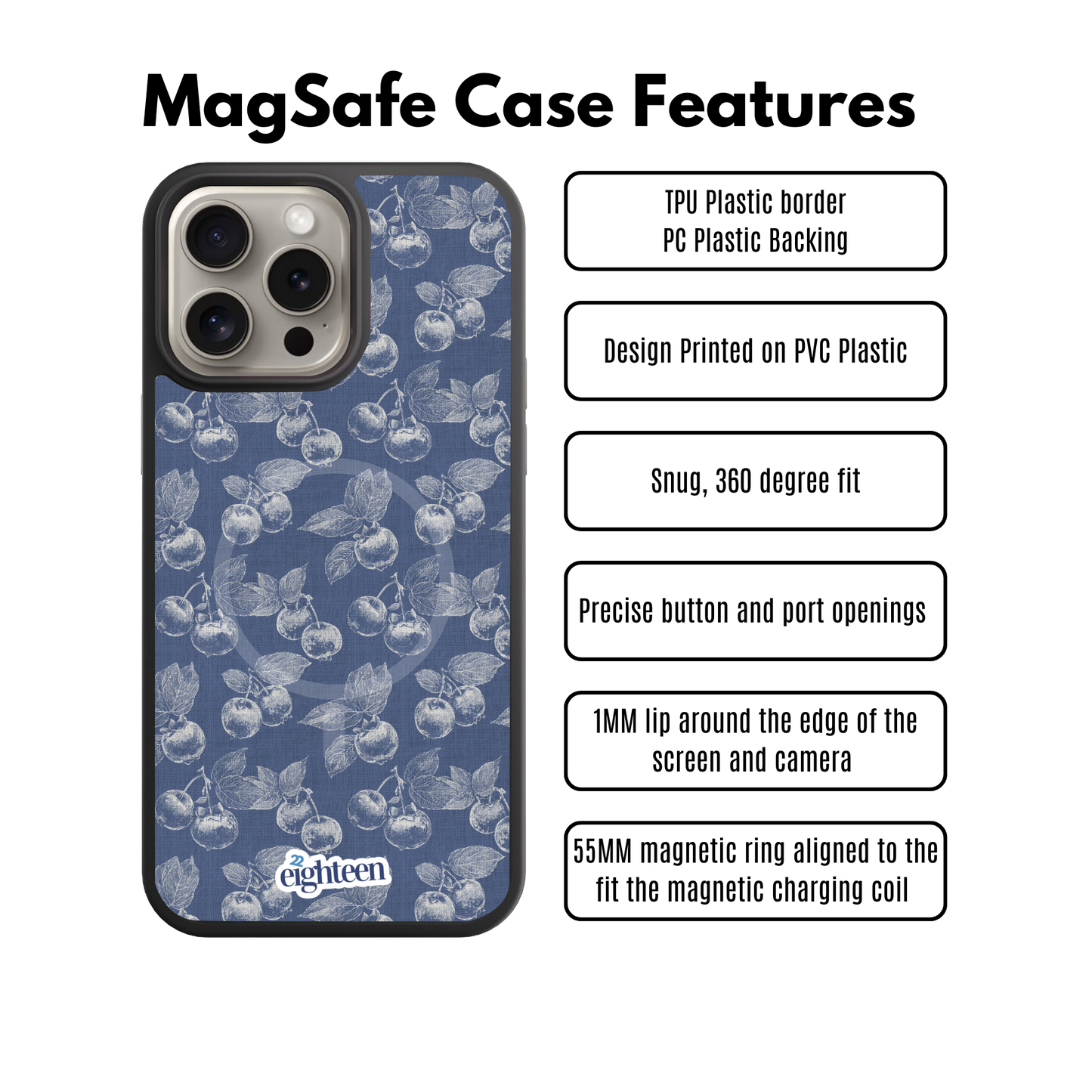 Indigo Berry MAGSAFE Flex Phone Case