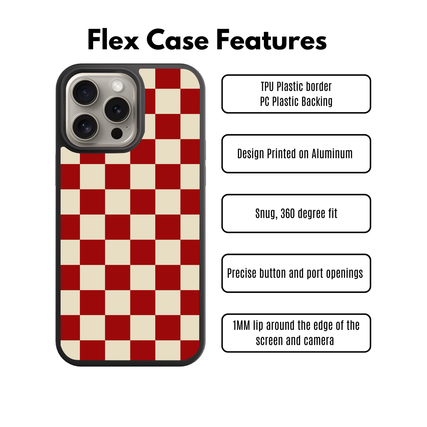 Checkered Flex Phone Case
