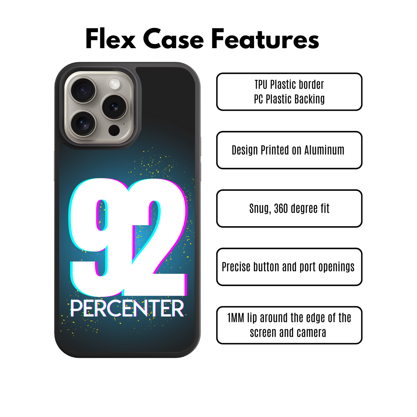 92 Percenter Flex Phone Case