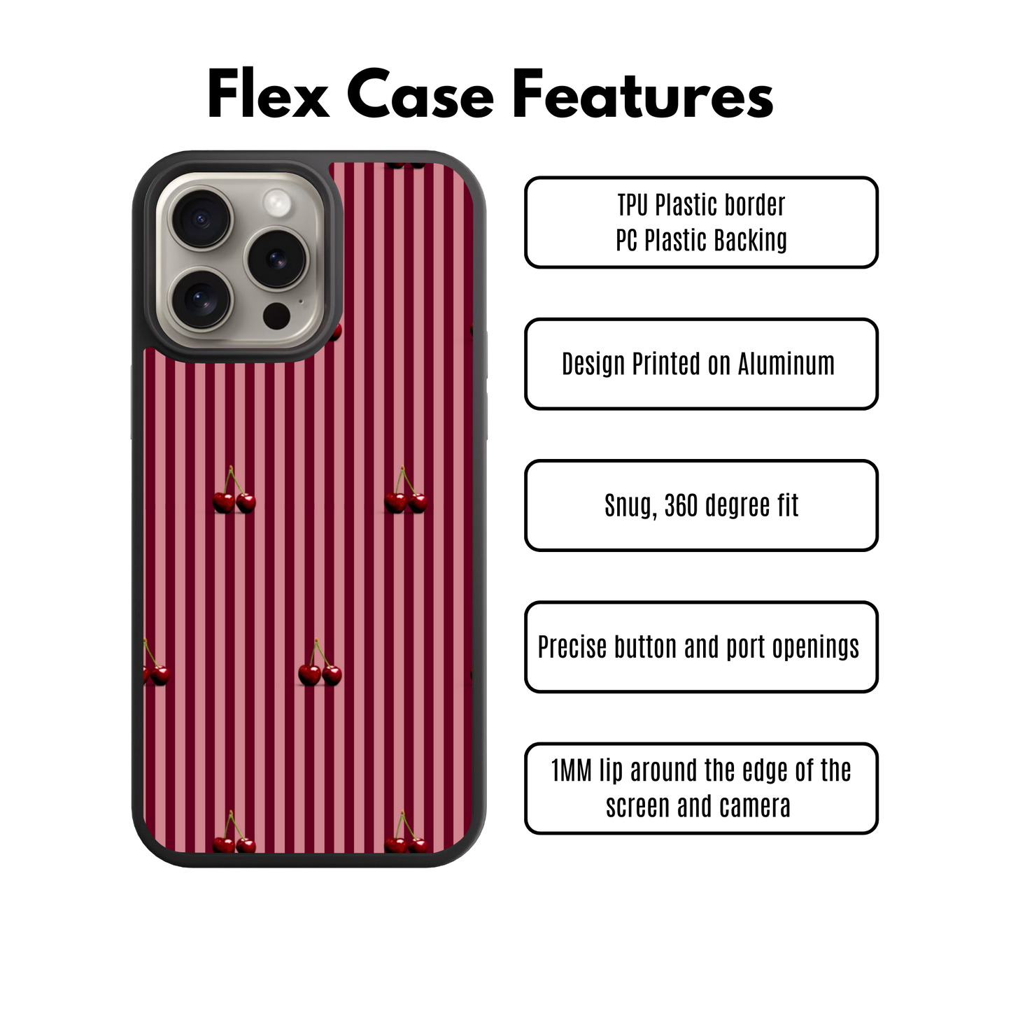 Dark Cherry Flex Phone Case