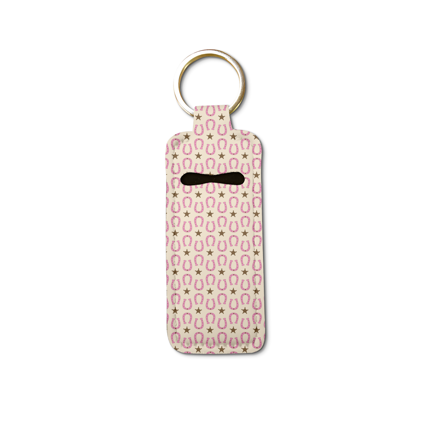 Pink Rodeo Lip Balm Pouch Keychain