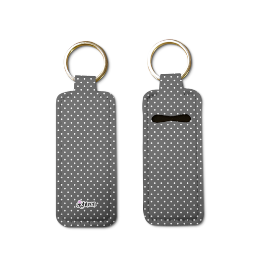 Dotty Lip Balm Pouch Keychain