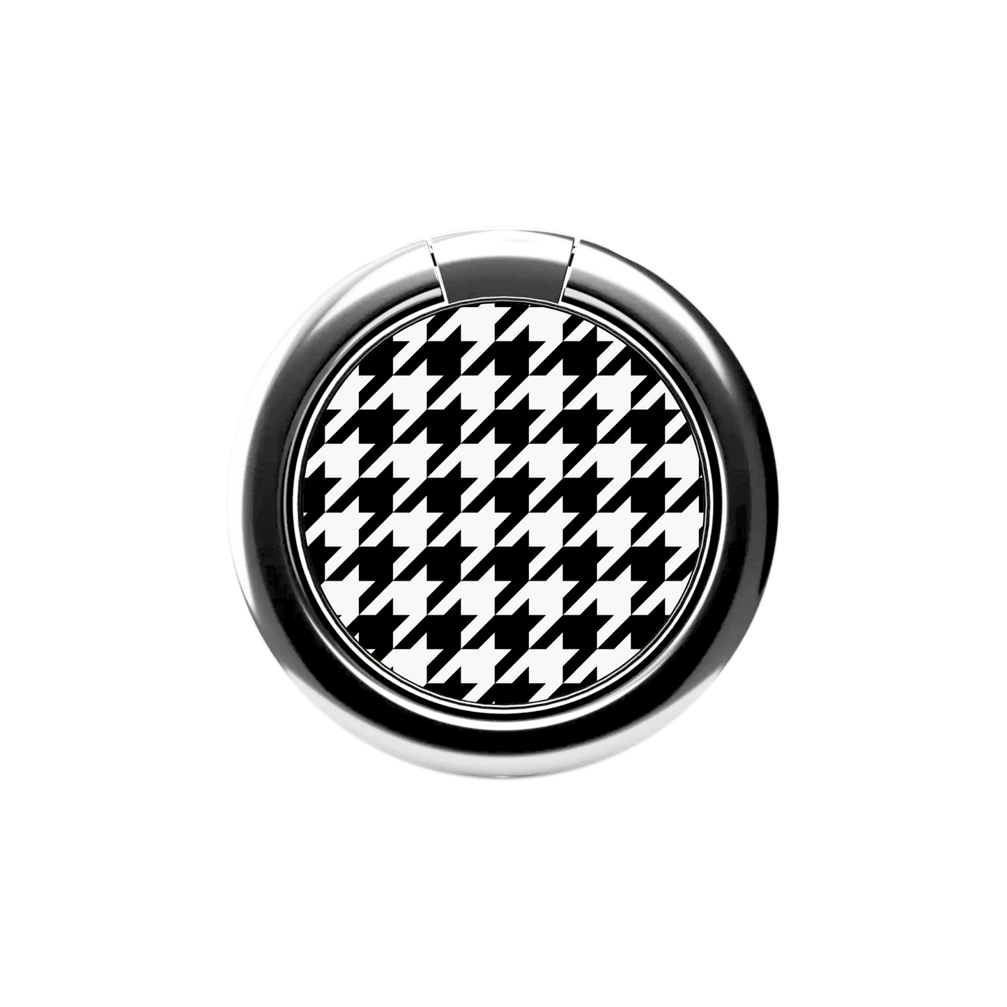 Colorblock Houndstooth Phone Ring