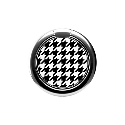 Colorblock Houndstooth Phone Ring