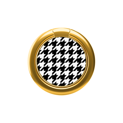 Colorblock Houndstooth Phone Ring