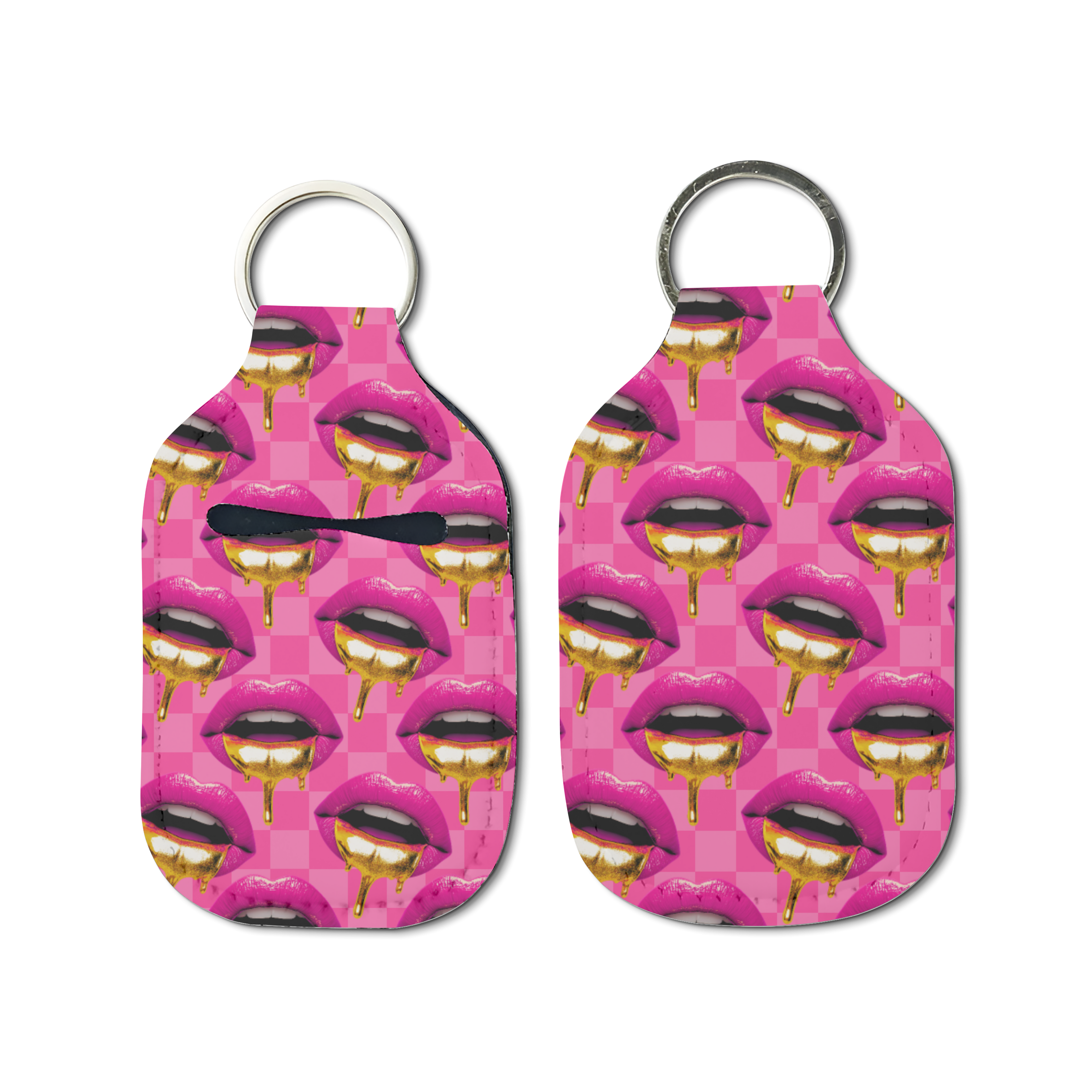 Ms. Pouty Hand Sanitizer Keychain