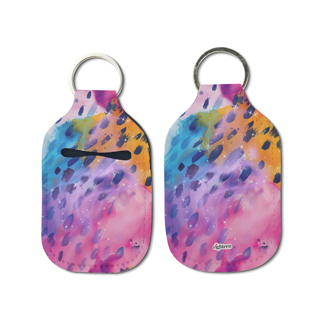 Nebula Glow Sanitizer Keychain
