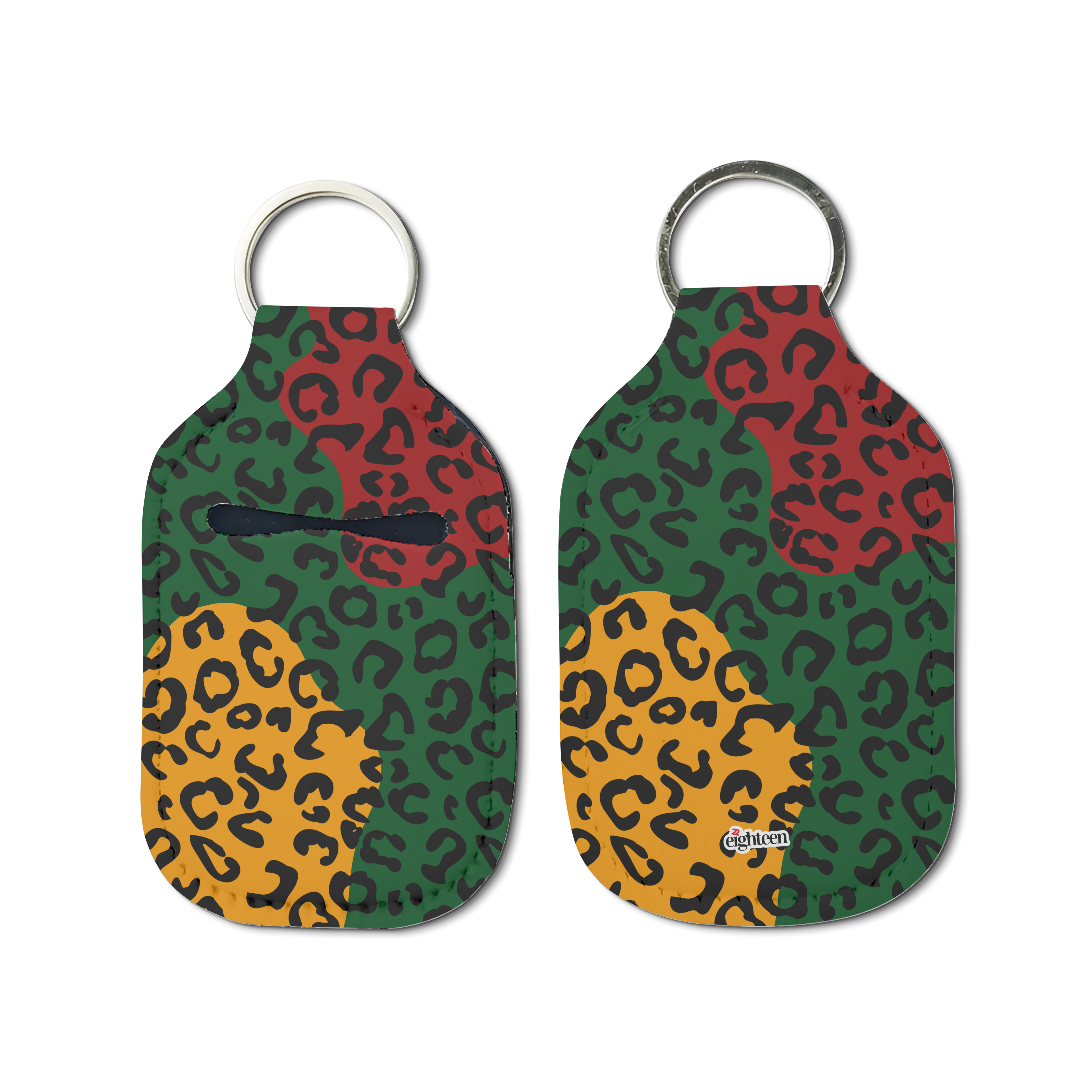 Leopard Reign Sanitizer Keychain