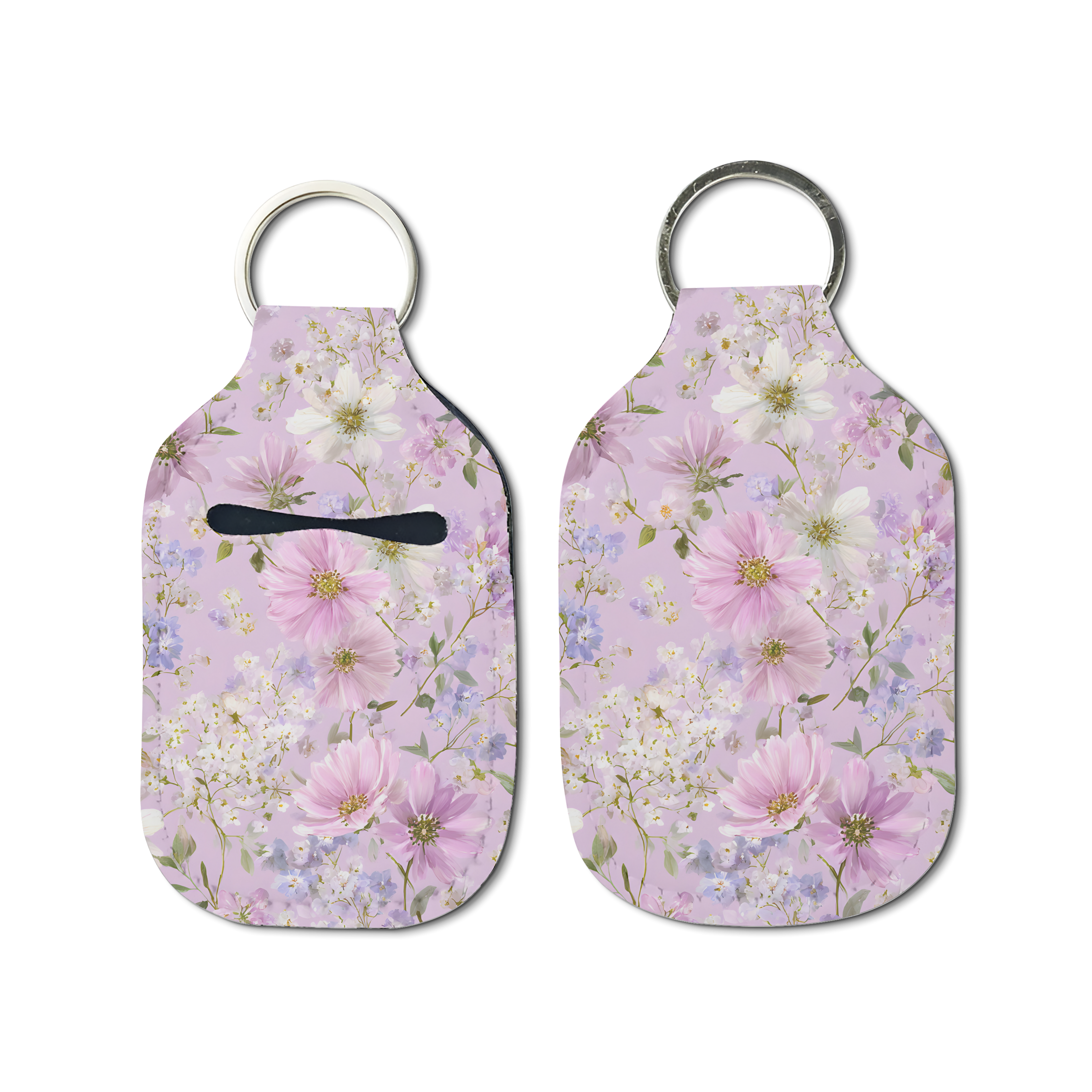 Lilac Whisper Hand Sanitizer Keychain
