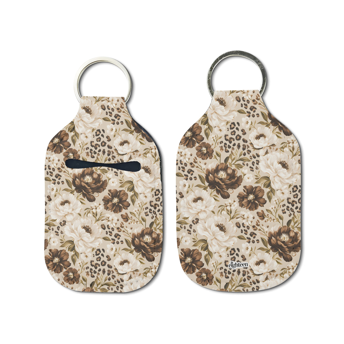 Cocoa Bloom Sanitizer Keychain