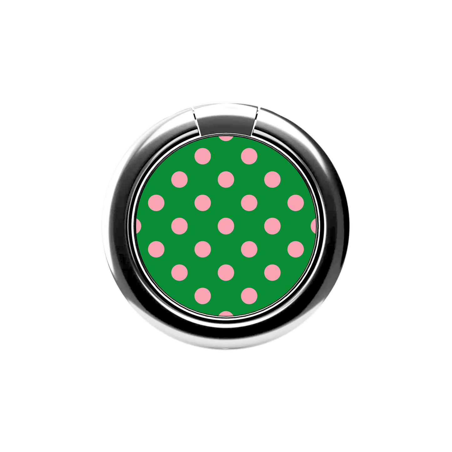 Black Sorority Polka Dot Phone Ring