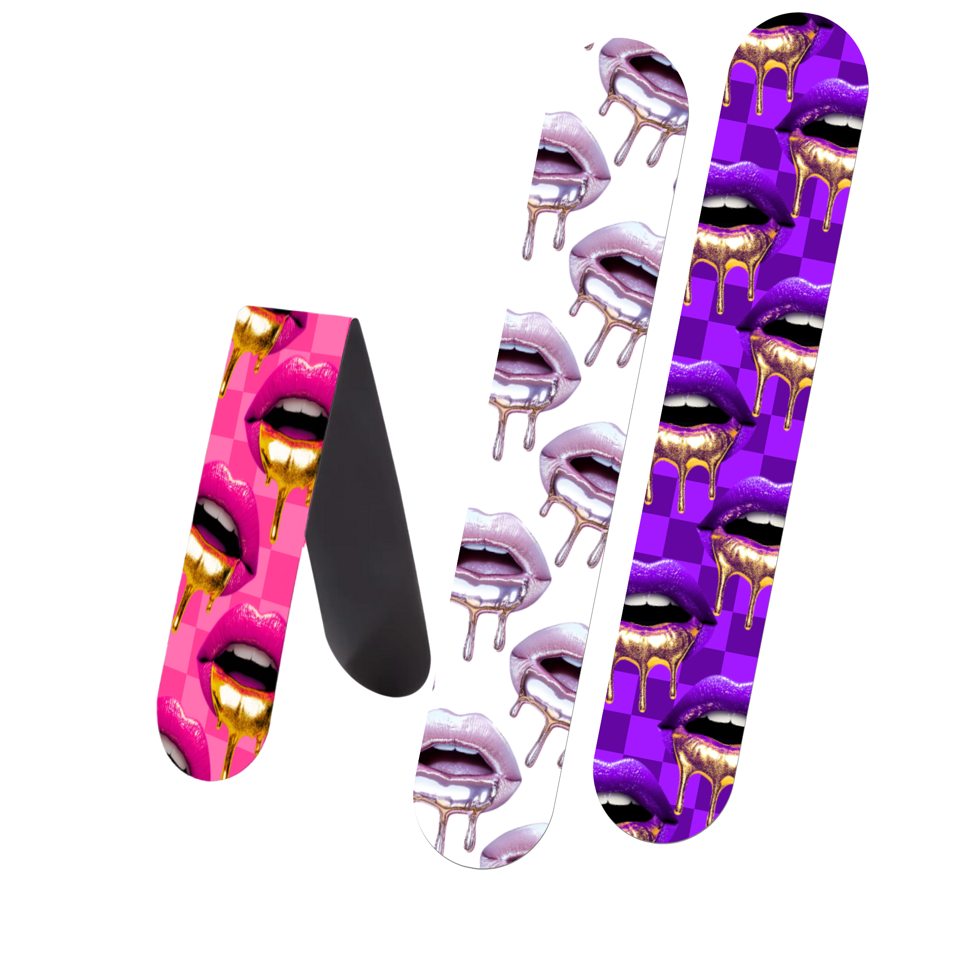 Pouty Lip Magnetic Bookmark 3-PK