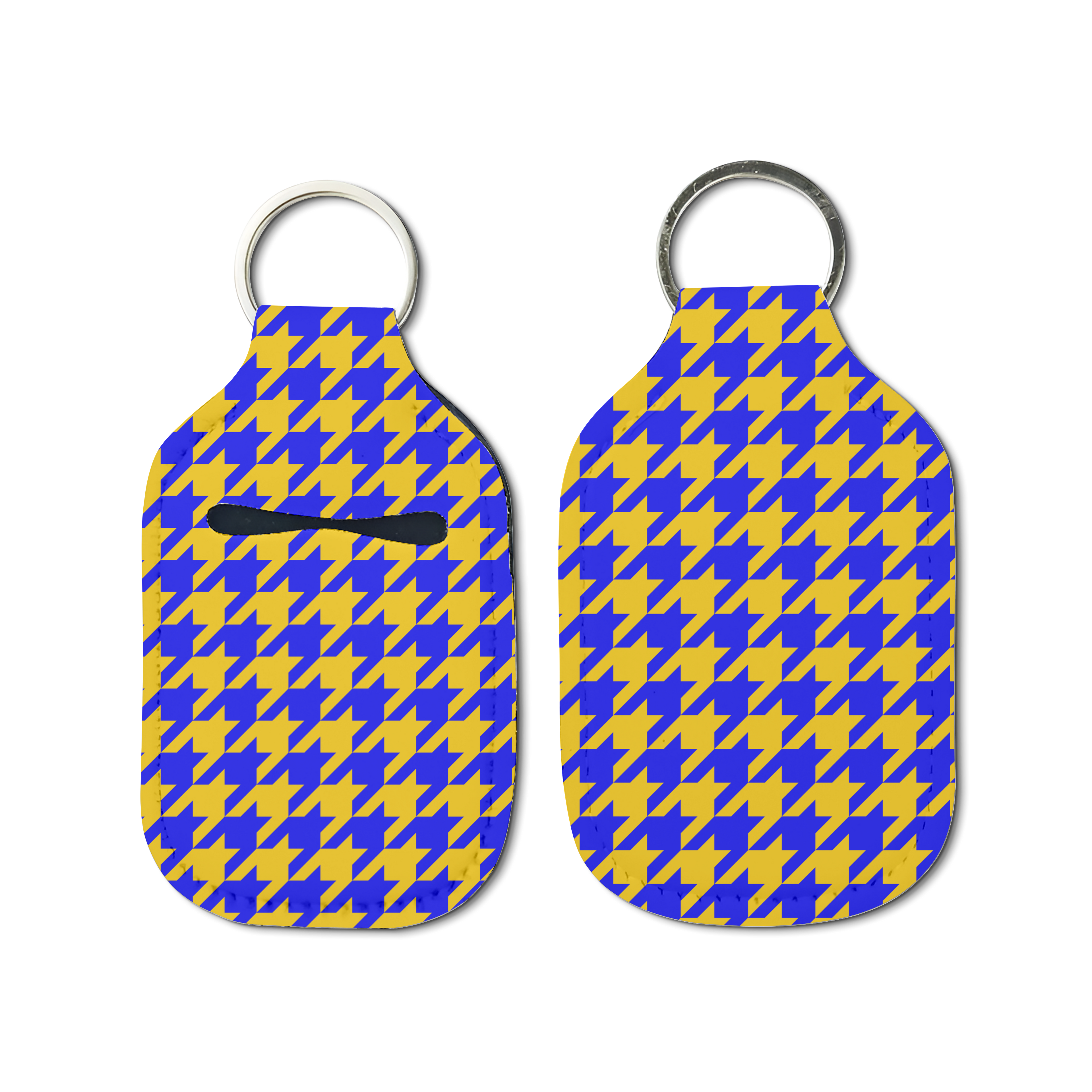 Houndstooth Hand Sanitizer Keychain