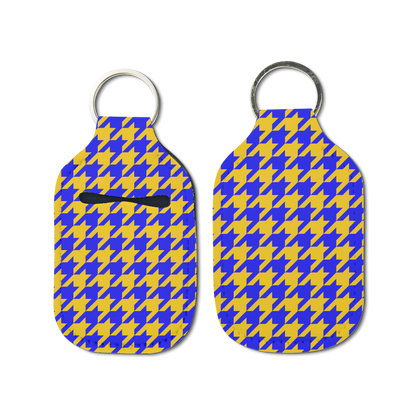 Houndstooth Hand Sanitizer Keychain