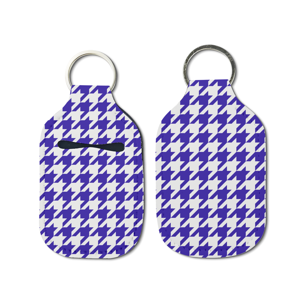 Houndstooth Hand Sanitizer Keychain