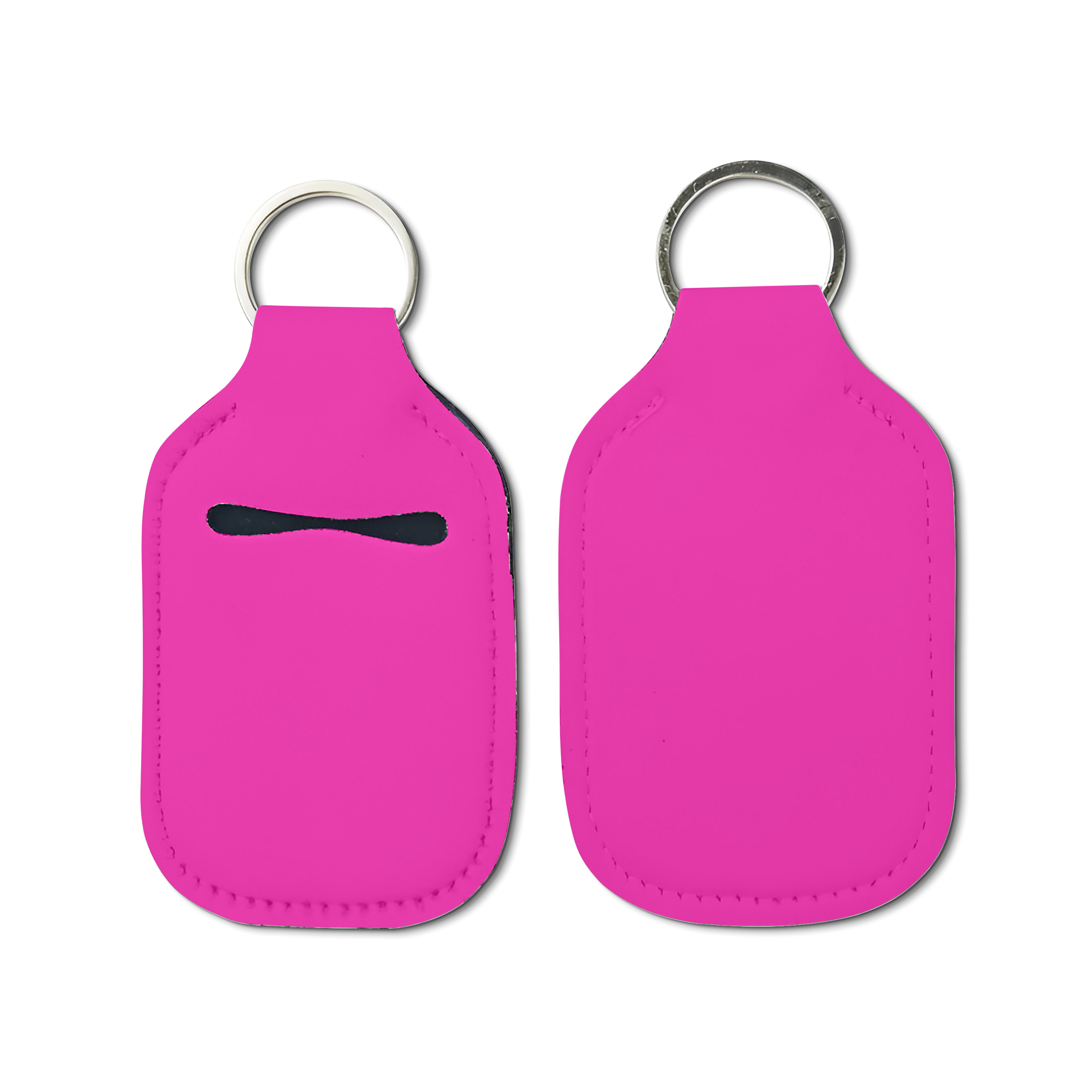 Solid Color Hand Sanitizer Keychain