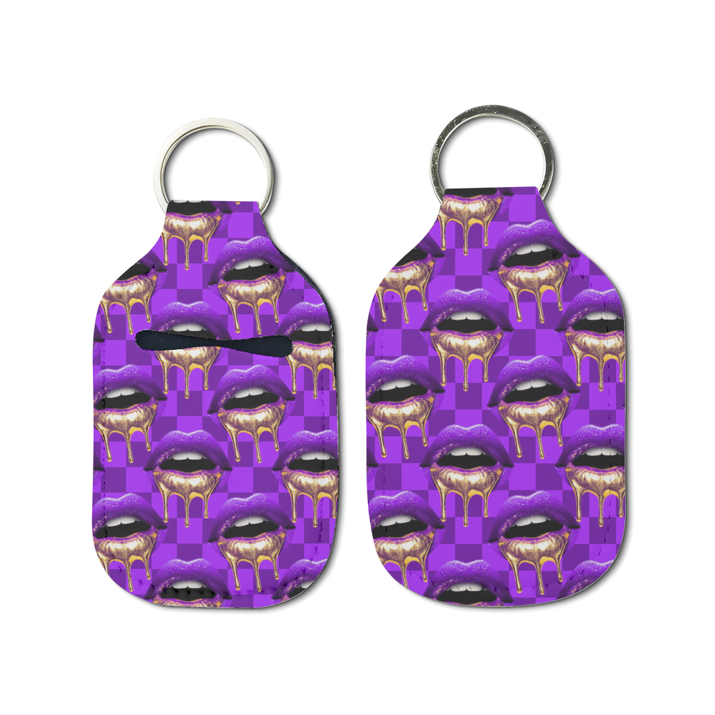 Ms. Pouty Hand Sanitizer Keychain