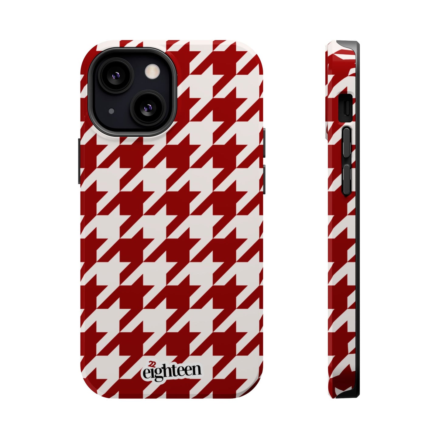 Crimson & Cream Sorority Houndstooth MagSafe Tough Case