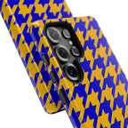 Royal Blue & Gold Staccato Tough Phone Case