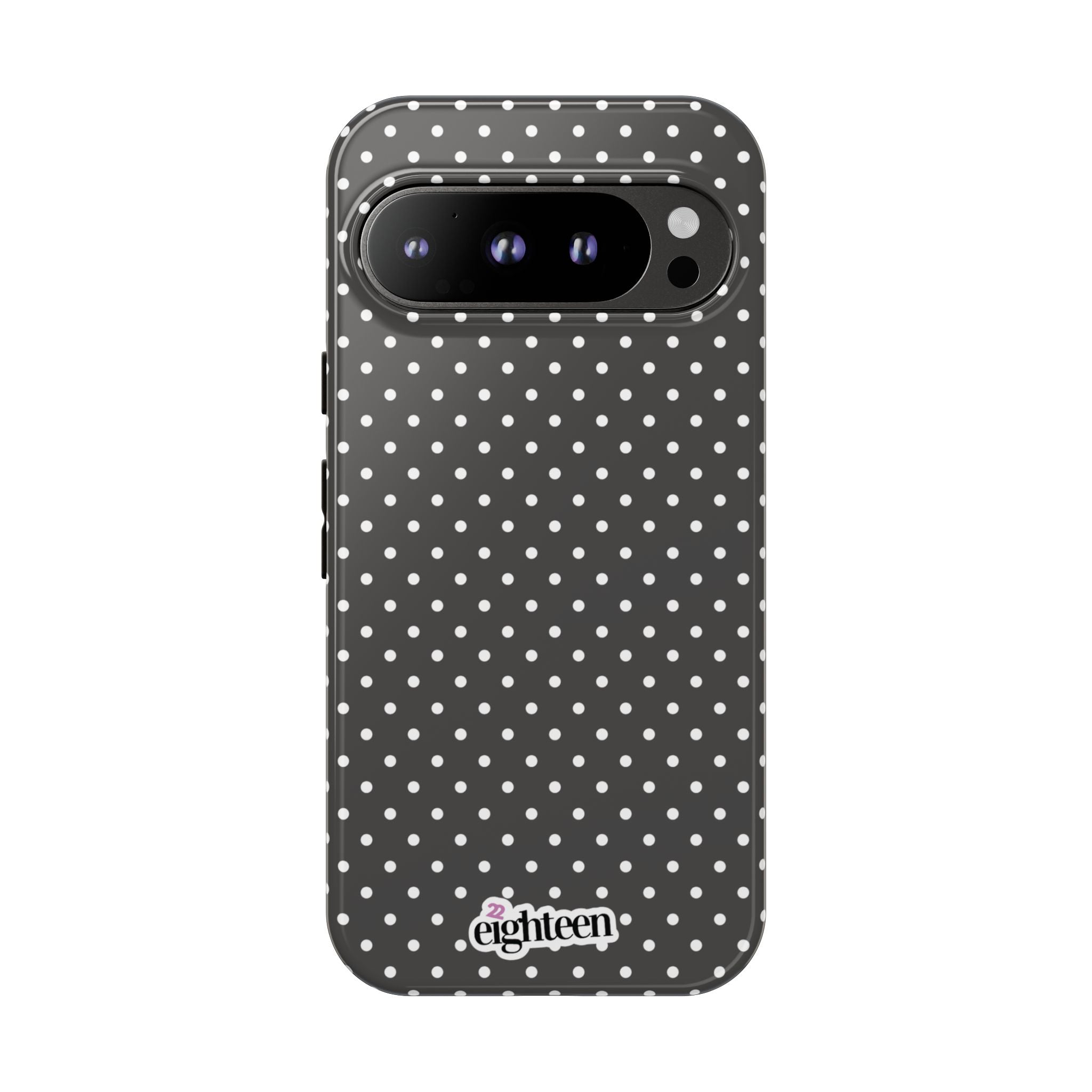 Charcoal Dotty Tough Phone Case
