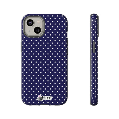 Deep Blue Dotty Tough Phone Case