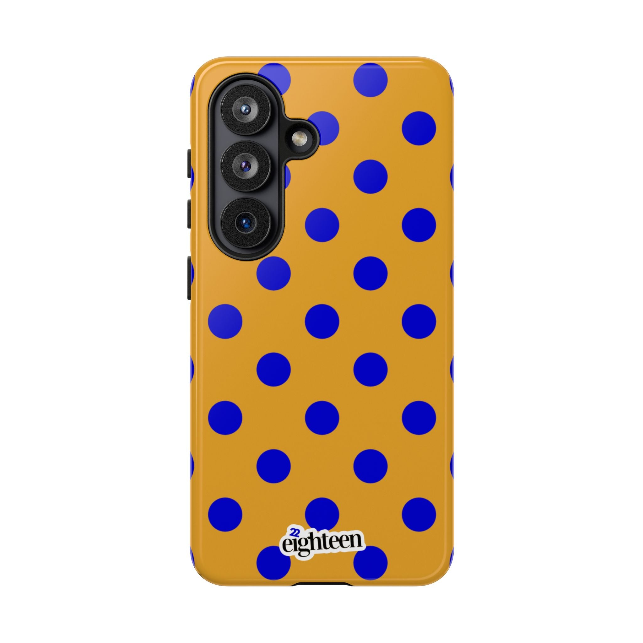 Royal Blue & Gold Dot Theory Tough Phone Case