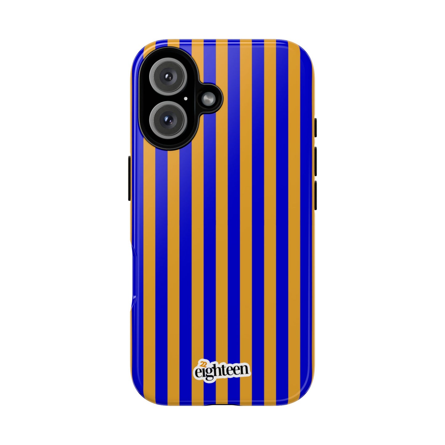 Royal Blue & Gold Stripe Tough Phone Case