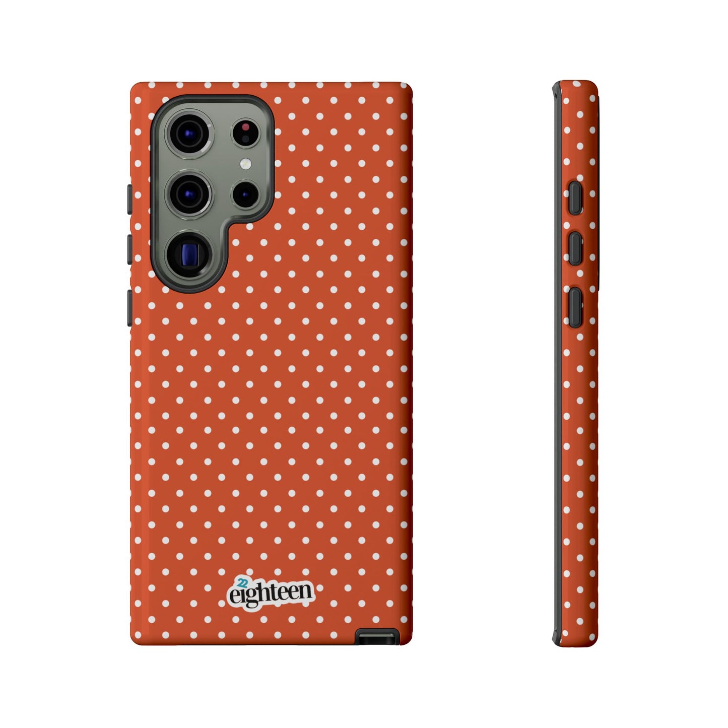 Harvest Orange Dotty Tough Phone Case