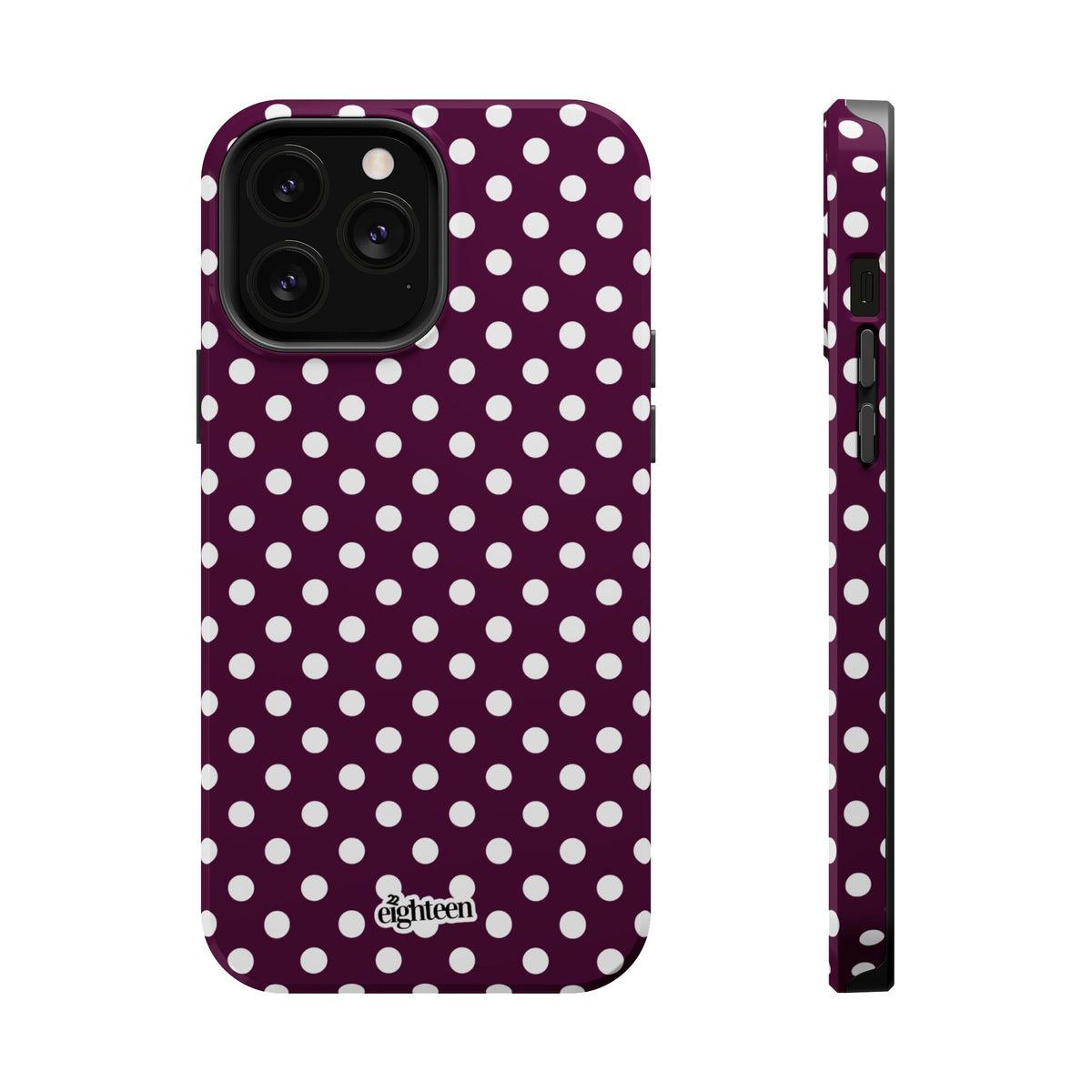 Maroon & White Dot Theory MagSafe Tough Case